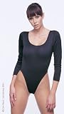 Long Sleeve Opaque Bodysuit With Snaps