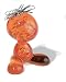 Koziol Klammerspender CURLY transparent  orange