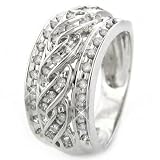 10K White Gold Diamond Filigree Ring - .50 carat