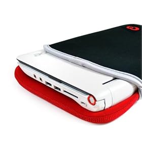 Kroo 11334 Reversible Sleeve for Laptops up to 10 Inches (Black/Red)