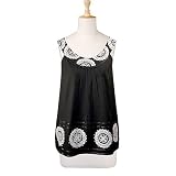 Emroidered Scoop Neck Top (Petite, Tall & Misses Sizes XS-3X)