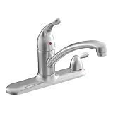 MOEN F7425 Chateau Single Handle Kitchen Faucet with Water Filtration, Chrome
