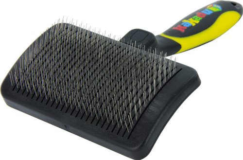 Kakadu Pet Self Cleaning Slicker Brush, Grooming Tool for Dogs and Cats – Medium