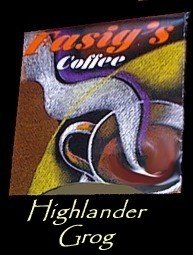 Decaf. Highlander Grog Flavored Coffee 5 lbs. Whole Bean