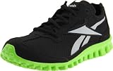 41K2VYnOANL. SL160  Reebok RealFlex Run Running Shoe (Little Kid/Big Kid),Black/Gravel/Acidic Green Mesh,12.5 M US Little Kid