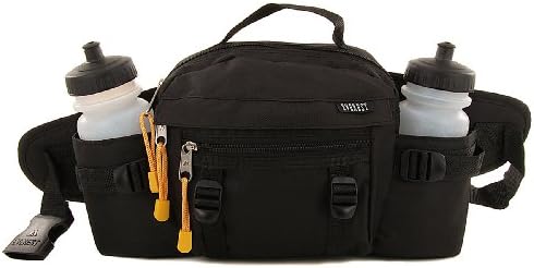 Everest Hiking Sports Dual Bottle Fanny Waist Lumbar Pack Bag 2 Squeeze Bottles Included