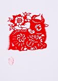 Traditional Paper Cut-out Art - Year of The OX / Chinese Paper Cutting Art / Home and Office Decoration Art