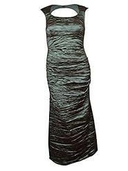 Nylon/Polyester/Spandex/Taffeta Cap Sleeves Crinkled Ruched Keyhole  Dress