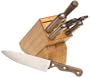 Farberware Walnut Fine Edge 7-Piece Knife Set with Wood Block