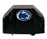 IMAGE OF Pennsylvania State University Grill Cover with Head logo on stylish Black Vinyl by Covers by HBS
