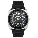 Diesel Men's Stainless Steel and Black Leather Watch #DZ1276