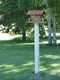 Bird Feeder: Heavy Duty Feeder Post (4in x 4in)