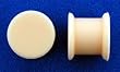 Flesh Color Silicon Plugs - 00g, 11mm long - Sold as a Pair