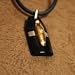 J1029 Designer Inspired Modern Black Gold Cross Men's Pendant Cz Diamond Stainless Steel Necklace for Men Chain on a Rubber Cord Presentation Box