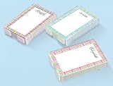 Bright Madras Memos - Blue (Set of 96) - Baby Shower Gifts & Wedding Favors