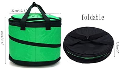 MIER 30 Can Collapsible Soft cooler bag for Party, Golf, Grocery, Picnic, Leakproof Liner, Fits in Suitcase, Green