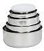 Kitchen & Housewares : 5 PIECE STAINLESS STEEL FOOD STORAGE SET