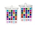 Multicoloured Checkerboard Enamel Fashion Cufflinks