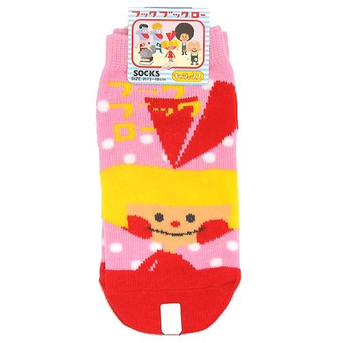 フックブックロー《しおり》キッズソックス☆NHKキャラクター子ども用靴下通販☆