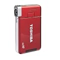 Toshiba Camileo S30 Full-HD Camcorder (8 Megapixel, 10-fach digital Zoom, 7,6 cm (3 Zoll) Touch-Screen Display, Bildstabilisator) burgund