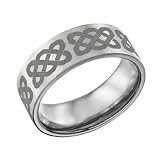 Titanium Laser Celtic Design Band