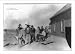 Historic Print (L): [Mexican War, 1914: U.S. soldiers interviewing Mexican refugees; man wearing bowler hat