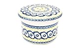 Polish Pottery Saffron French Butter Dish