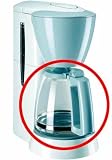 Produkt-Bild: Ersatzkanne f&uuml;r Melitta M 720 SINGLE 5 Kaffeemaschine wei&szlig;-grau / Glaskanne M720 Single5