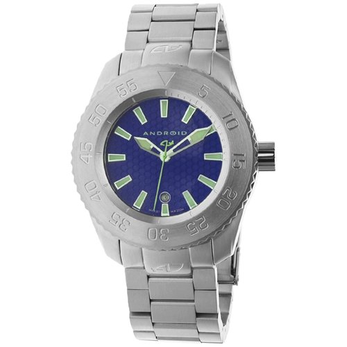 Android Men's Divemaster Maxjet Automatic AD543BBU Silver Stainless-Steel Automatic Watch with Purple Dial