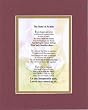 Touching and Heartfelt Poem for Home - The Bond of Family Poem on 11 x 14 inches Double Beveled Matting