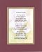 Touching and Heartfelt Poem for Home - The Bond of Family Poem on 11 x 14 inches Double Beveled Matting