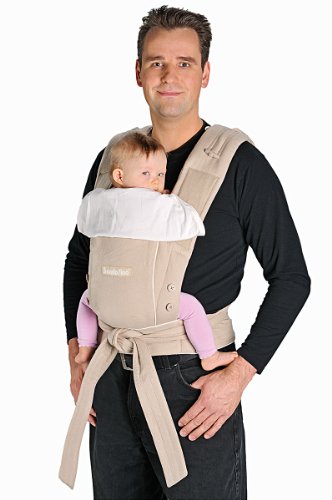 Bondolino, sand, Komforttrage für Babys (0 bis ca. 36 Monate) von Hoppediz, Babytrage, Bauchtrage, Rückentrage