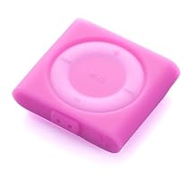 Simplism iPod shuffle 4th シリコンケースセット ケーブルクリップ、背面クリップ保護フィルム付属 ピンク TR-SCSSFLN-PK