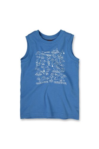 ESPRIT Jungen T-Shirt Regular Fit D07171, Gr. 104/110, Blau (423 Caravan Blue) Preisvergleich