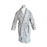 Soft Pink Leopard Design Ladies Bathrobe