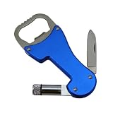Dorcy 41-1403 LED Bottle Opener Light with Batteries and Fold-Away Knife, Colors May Vary