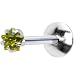 16 Gauge Steel Green Star Gem Labret Monroe