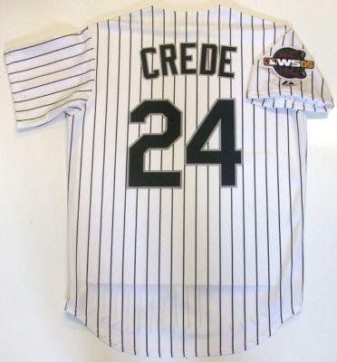 Joe Crede Chicago White Sox 05 World Series Jersey - Medium