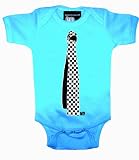 Micro Me Emo Tie Yo Baby One Piece, Turquoise, 18 Months