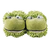 Aroma Home Fuzzy Feet Slippers--Frog slippers
