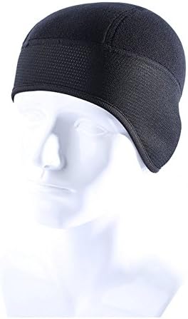 Foreasy Sports Sweat Beanie Skull Cap Helmet Liner Cycling Cap for Winter Outdoor Sports(Black, One size fits most)