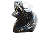 Dot Adult White Tribal Flip up Modular Motorcycle Street Helmet (M:22.25-22.75 Inches)