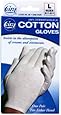 Cara 100% Dermatological Cotton Gloves, Sizes 8-1/2 - 9-1/2, Large - 1 Pair/ pack