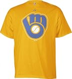 Milwaukee Brewers -Gold- Cooperstown Throwback Official Logo T-Shirt
