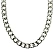 Mens Necklace Chain Link Design Heavy Stainless Steel 316 Polished Finish 19" by Bucasi