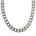 Mens Necklace Chain Link Design Heavy Stainless Steel 316 Polished Finish 19" by Bucasi