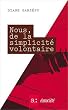 Nous, de la Simplicite Volontaire