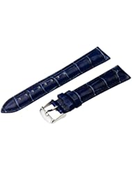 26mm Navy Blue Classic Croco Grain Watch Band with Built in Quick Release Pins - Fits All Watches!!!