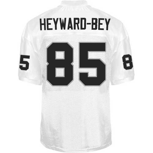 Oakland Raiders #85 Heyward-bey White Jerseys Authentic Football Jersey Size 48-56 (Please Select the Size When You Order, Can Do Drop Shipping)