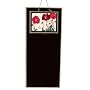 Board Designs VAD-4 Vintage Japanese Art Chalkboard, Red Poppies Design